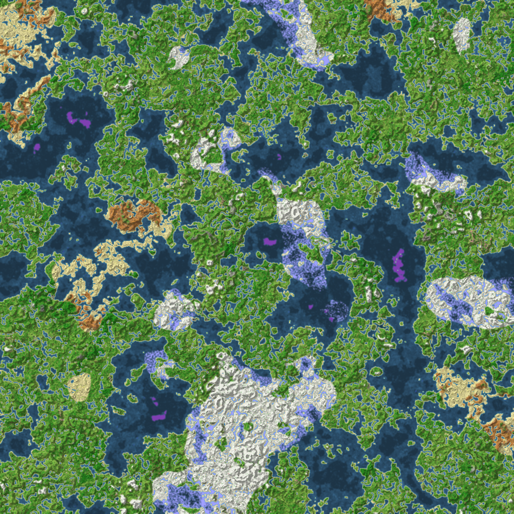 Top-down map of the ScrapCore island